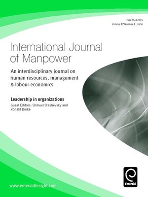 cover image of International Journal of Manpower, Volume 27, Issue 1